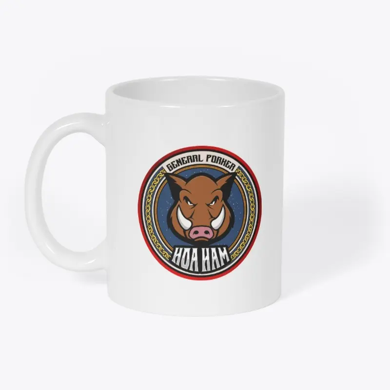 HOA Ham General Porker White Hot Mug