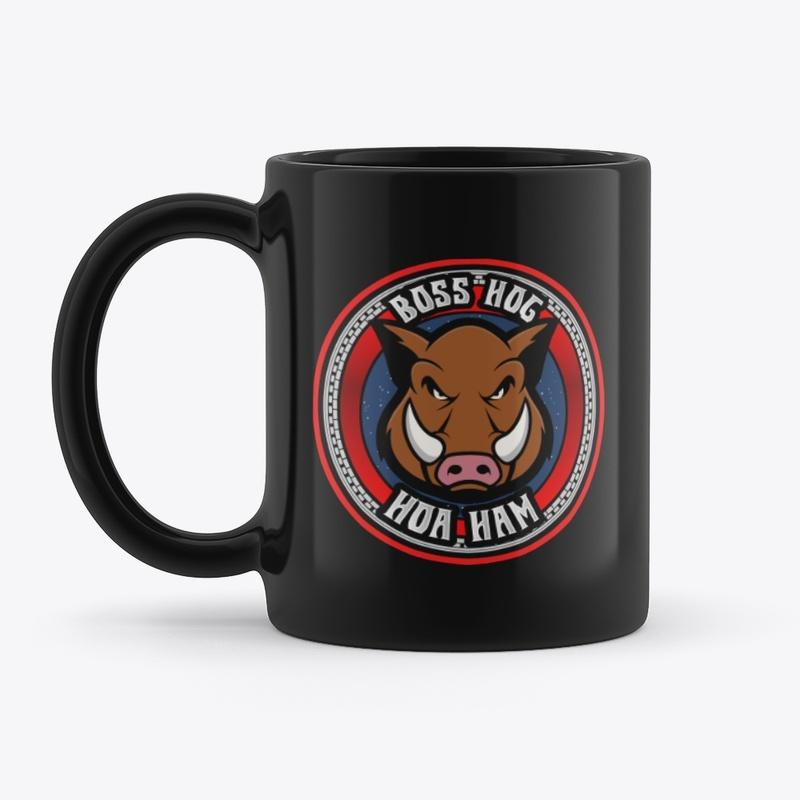 HOA Ham Extra Boss Hog Black Hot Mug